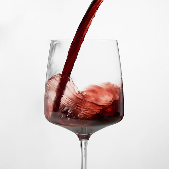 Design Is This Set of Glasses for White and Red Wine made of Glass Stemmed 4pcs