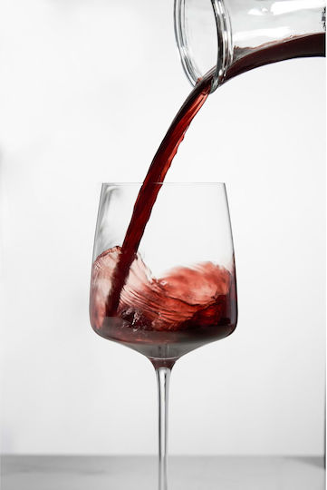 Design Is This Set of Glasses for White and Red Wine made of Glass Stemmed 4pcs