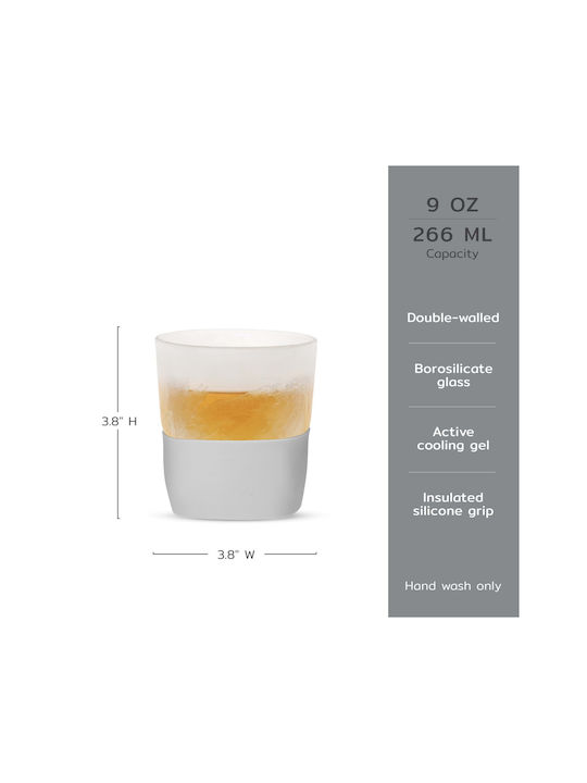 Design Is This Set Gläser Whiskey / Cocktail/Trinken aus Glas in Gray Farbe 266.4ml 2Stück
