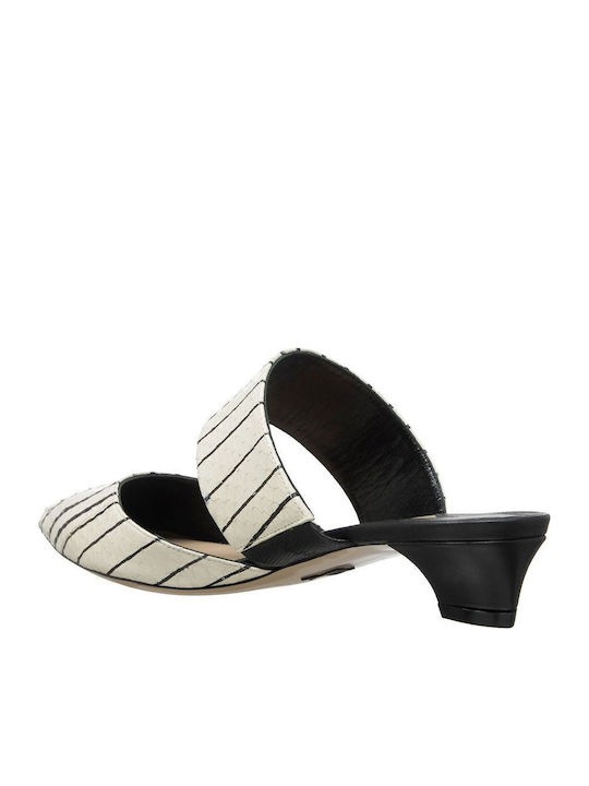 Flat Mules σε Εκρού Χρώμα