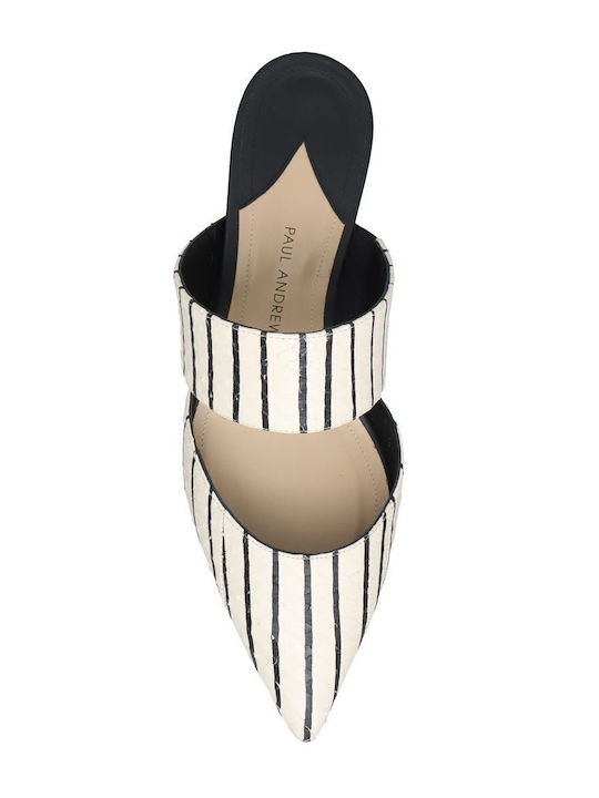 Flat Mules σε Εκρού Χρώμα