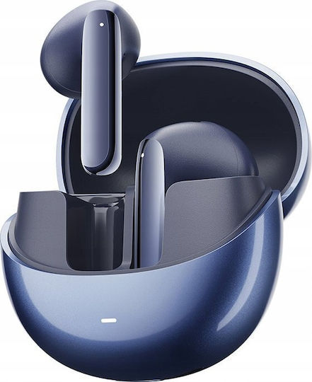 QCY HT 10 Pro Earbud Bluetooth Handsfree Earphones with Sweat Resistance and Charging Case Blue