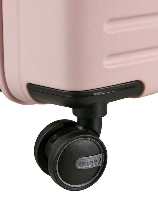 Samsonite Restacked Cabin Travel Suitcase Pink with 4 Wheels