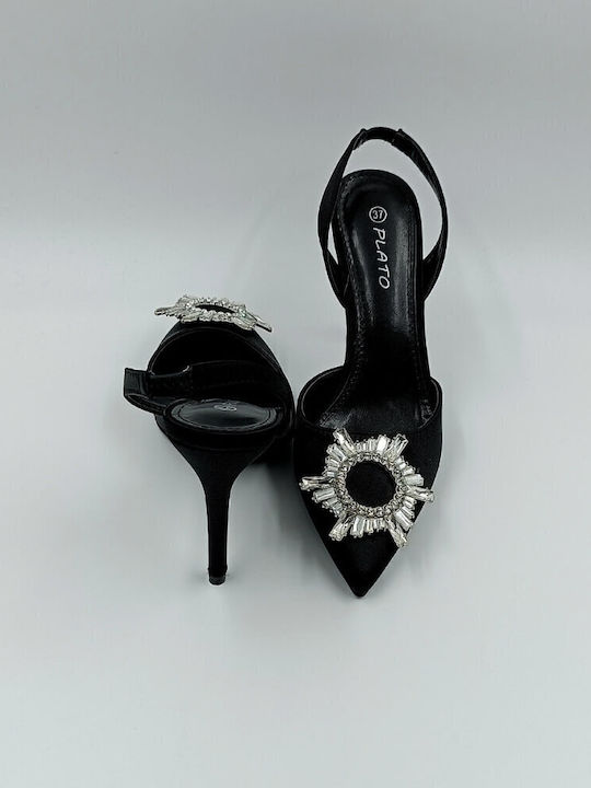 Pointed Toe Stiletto Black High Heels
