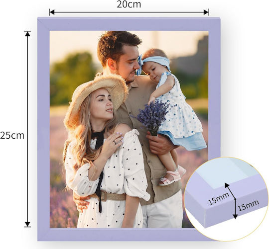 Muzilife Hellviolette Bilderrahmen 20x25 cm Set 5 Stück