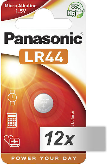 Panasonic Cell Power Алкални Батерии LR44 1.5V 12бр