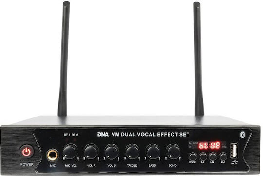 DNA Dna Vm Dual Vocal Effect Set Комплект Безжично Микрофон Ръчно изработено за Вокали в Черен Цвят