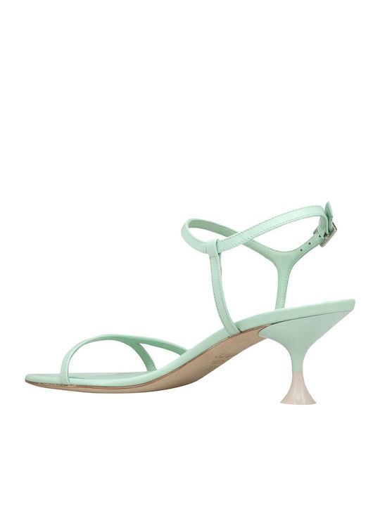 Sandals from Patent Leather Green
