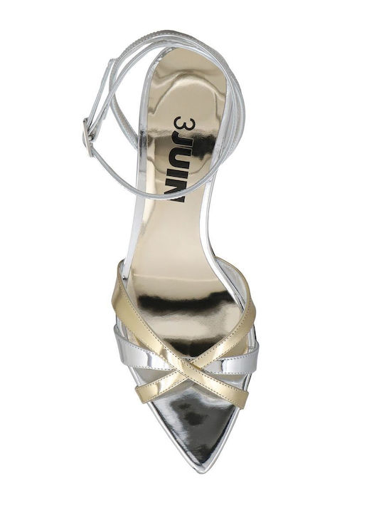 Leather Sandals Silver