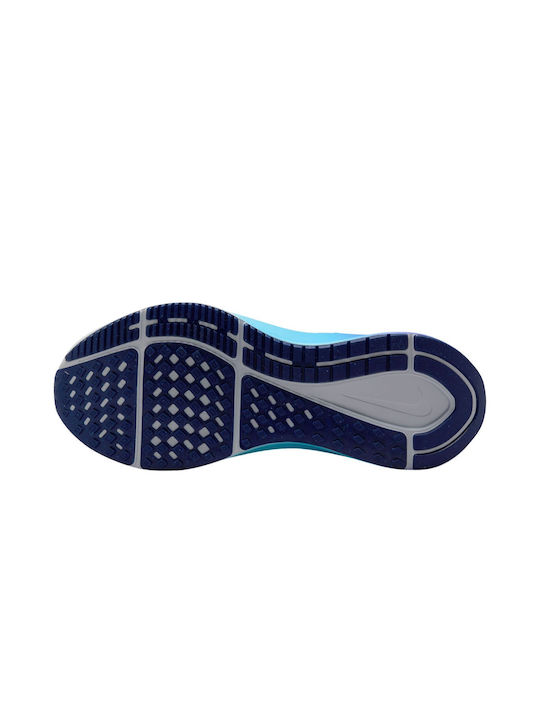 Air Zoom Structure 25 Sport Shoes Running Football Grey / Blue Void - Ghost