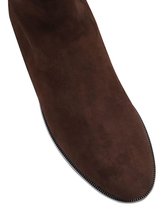 Suede Γυναικείες Μπότες Καφέ