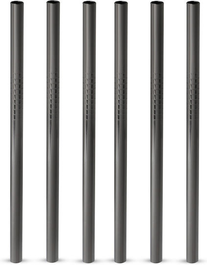 Warren Lowball Metall-Trinkhalme Set mit 6 Stück