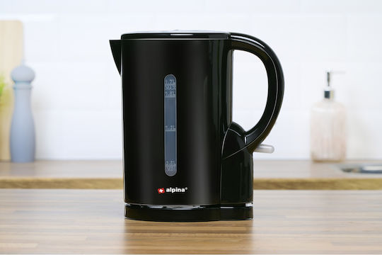 Alpina Appliances Βραστήρας 1.7lt 1850W Μαύρος