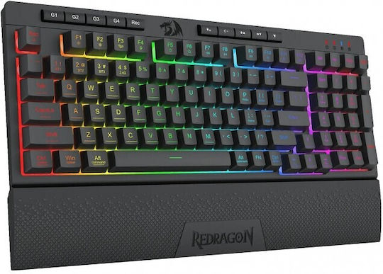Redragon K515-RGB SHIVA 98 Gaming Mechanical Keyboard with Membrane switches and RGB lighting (English US)