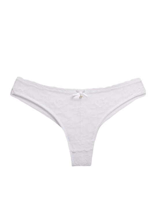 Women's Brazil Seamless with Lace Blue