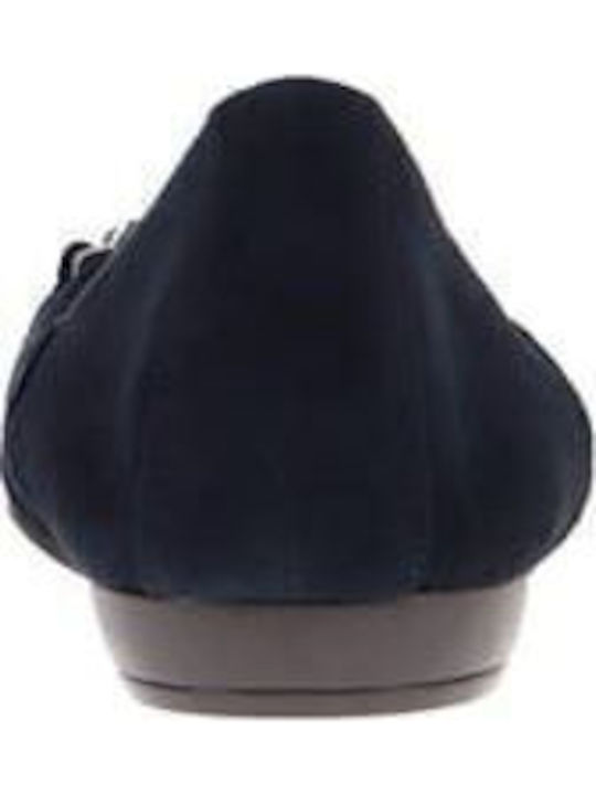 Glind Flats Suede Γυναικείες Μπαλαρίνες σε Μπλε Χρώμα