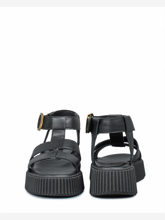 Дамски сандали Платформи Черни СХ.426BLACK
