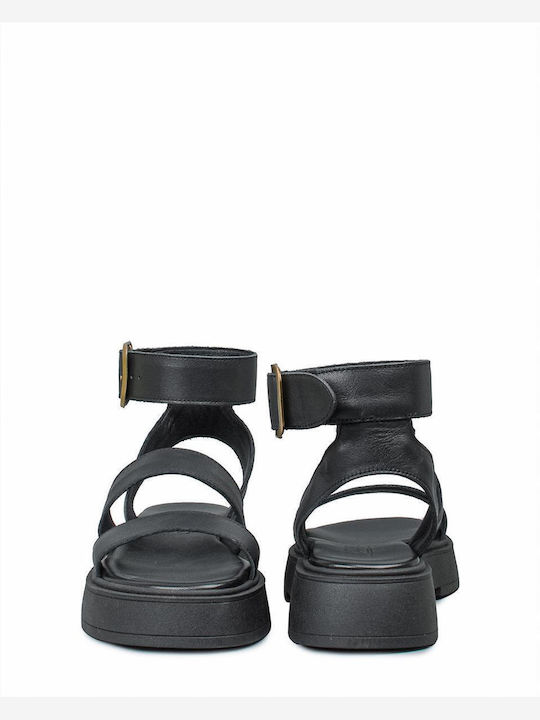 Γυναικεία Σανδάλια Flatforms Μαύρα