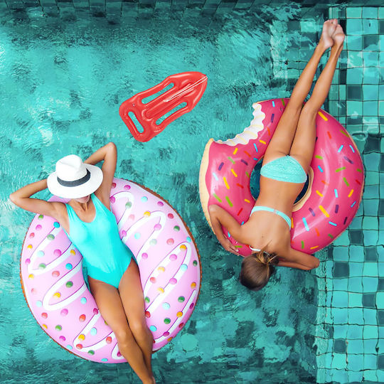 Set 3 Inflatable Pool Mattresses Relaxdays Dimensions 7 X 30 X 64 Cm Red