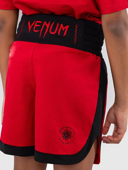 Детски боксови шорти Venum Classic в червено череша