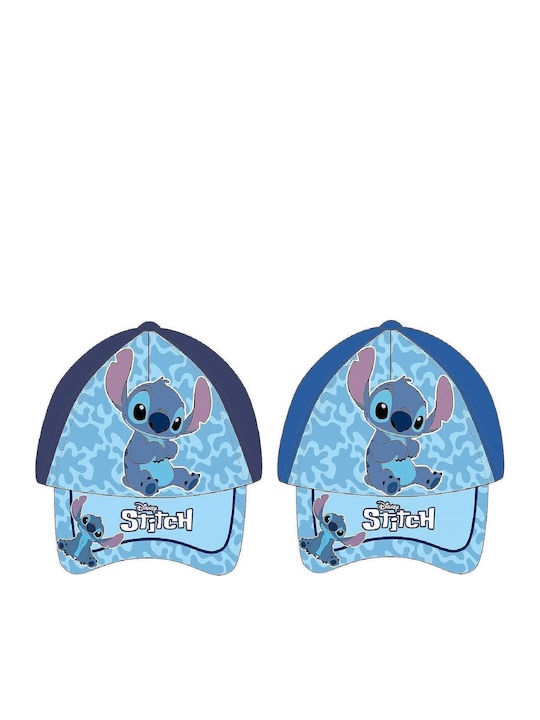 Disney Παιδικό Καπέλο Jockey Αντηλιακό Stitch Μπλε