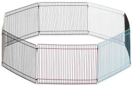 Țarc de Joacă pentru Animale Mici 8 Piese H 24 cm Multicolor