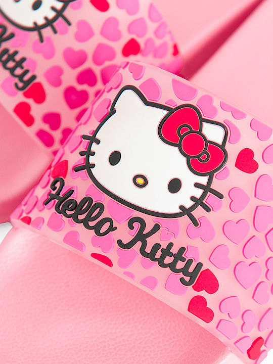Șlapi pentru copii Roz Hello Kitty