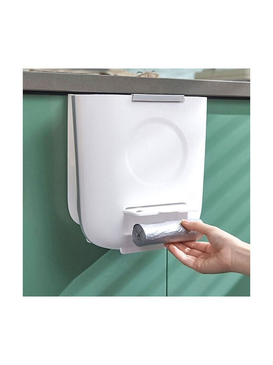Coș De Gunoi Din Plastic Alb 24x14.5x27cm