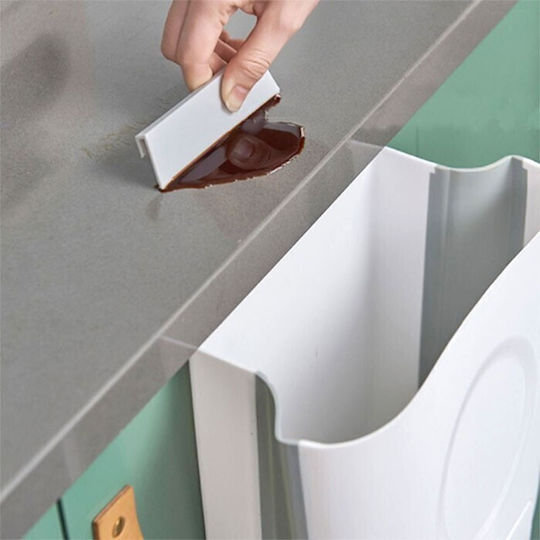 Plastic Waste Bin White 24x14.5x27cm