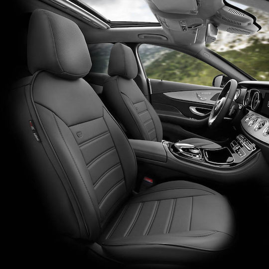 Auto Gs Car Cover Set 11pcs Leatherette Black