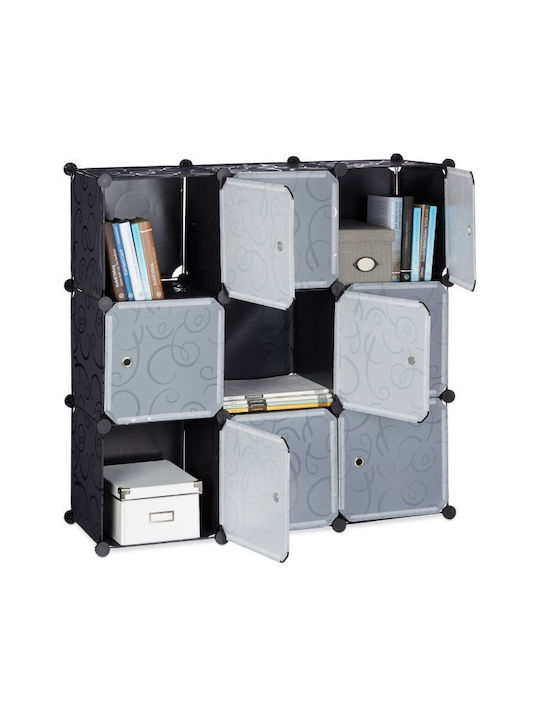 Βιβλιοθήκη Black 95.5x95.5x32εκ.