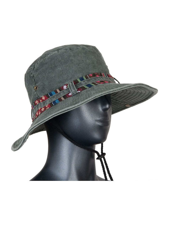 Karfil Frauen Stoff Hut Grün