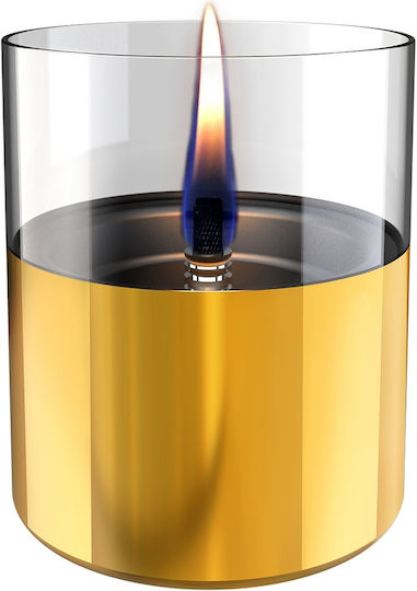 Tenderflame Desktop Bioethanol Fireplace Indoor Outdoor Gold 10x11.5cm