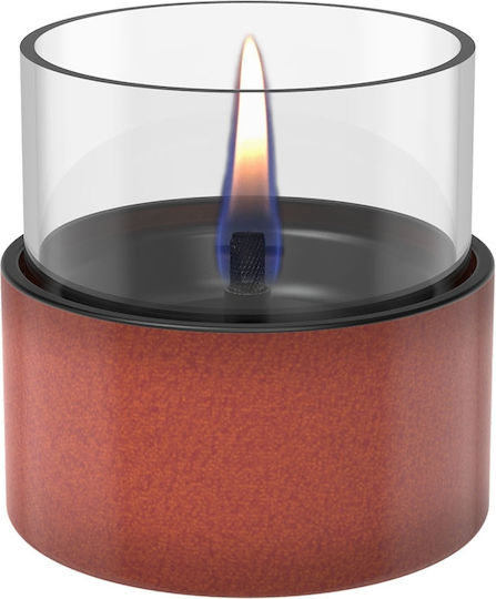Tenderflame Επιτραπέζιο Τζάκι Βιοαιθανόλης Εσωτερικού / Εξωτερικού Χώρου Γκρι 9.8x9.7cm