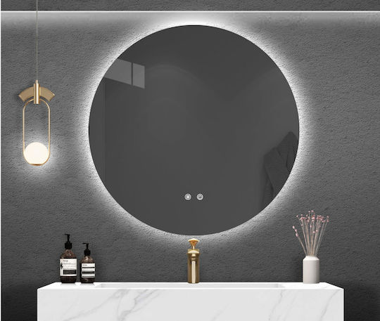Martin Home Στρογγυλός Καθρέπτης Μπάνιου Led 70x70cm