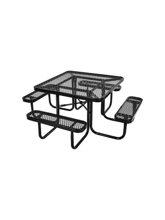 Metal Masa pentru spații exterioare Roz 116x116x74.5buc