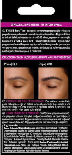 Syoss Brow Permanent Tint Eyebrow Makeup Set Black