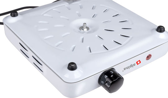 Alpina Countertop Burner Emaille Single Weiß