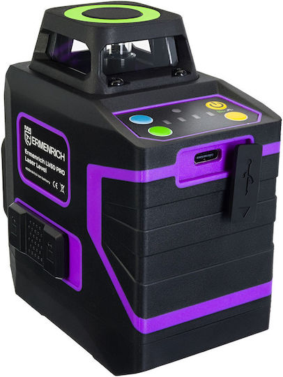 Ermenrich Pro Αυτορυθμιζόμενο Γραμμικό Αλφάδι Laser Πράσινης Δέσμης