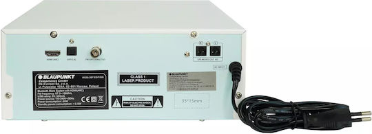 Blaupunkt Ηχοσύστημα 2.0 MS30BT 40W με CD / Digital Media Player και Bluetooth Λευκό