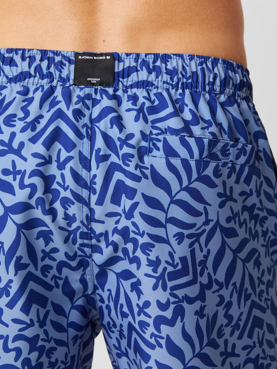 Herren Badebekleidung Shorts Blau mit Mustern