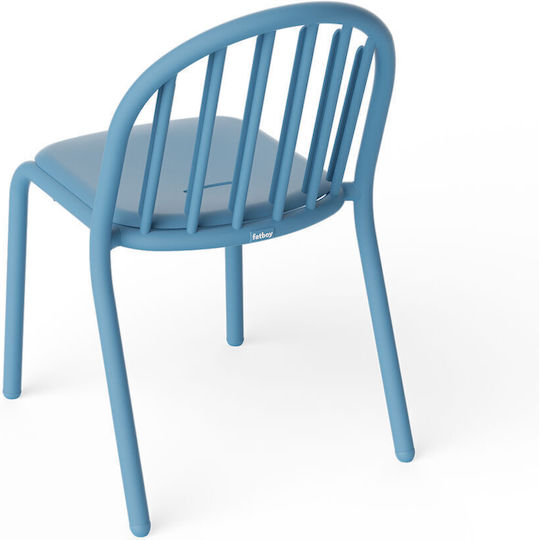 Outdoor Chair Aluminum Wave Blue 2pcs 52x56x80.5cm
