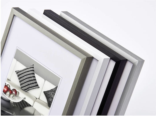 Walther Silver Photo Frame with Gray Frame