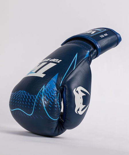 Venum Boxing Gloves Leather for Match Blue