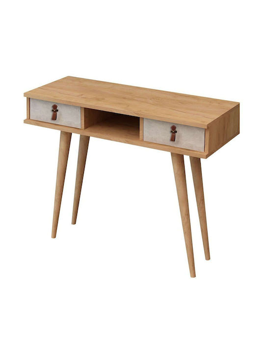 Wooden Console Table Beige/gray L100xW30xH87.6cm