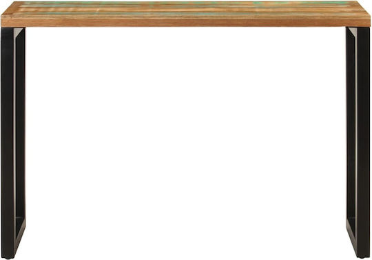 Console Table of Solid Wood & Metal Colorful L110xW35xH75cm