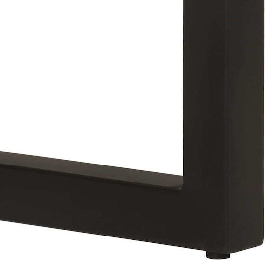 Console Table of Solid Wood & Metal Colorful L110xW35xH75cm