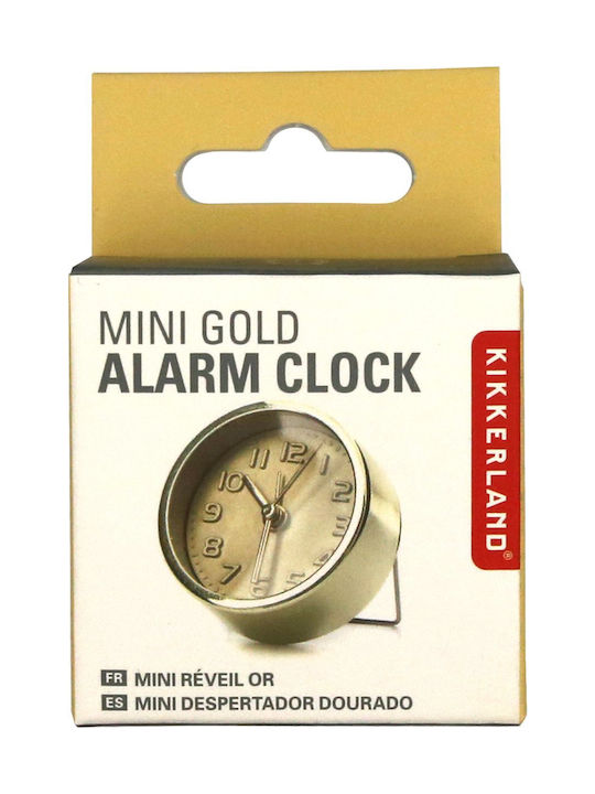 Kikkerland Mini Ceas de Masă cu Alarmă Cupru BG-25-0015