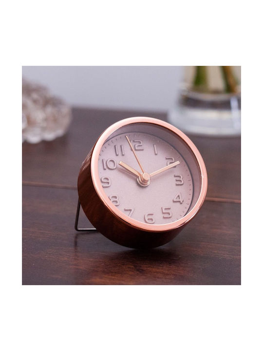 Kikkerland Mini Ceas de Masă cu Alarmă Cupru BG-25-0015
