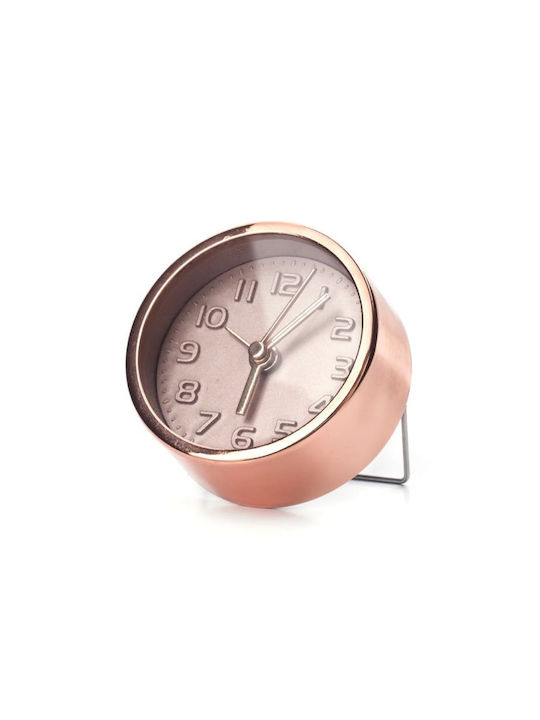 Kikkerland Mini Ceas de Masă cu Alarmă Cupru BG-25-0015